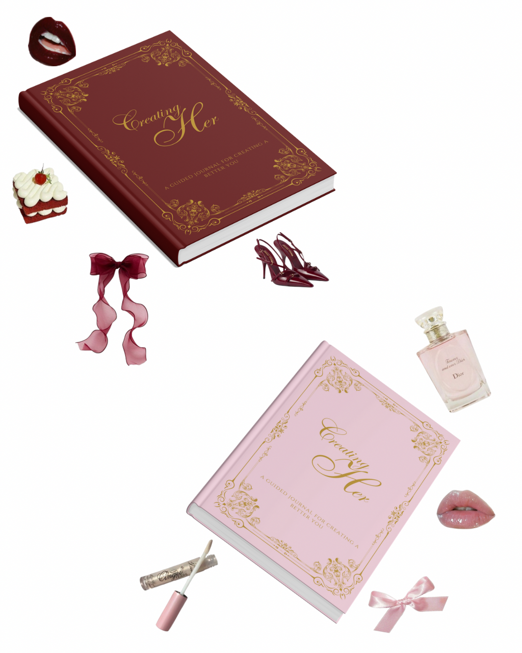 Creating Her (Red Garnet Maximalist): A 12 Week Self-Improvement Mindfulness Journal