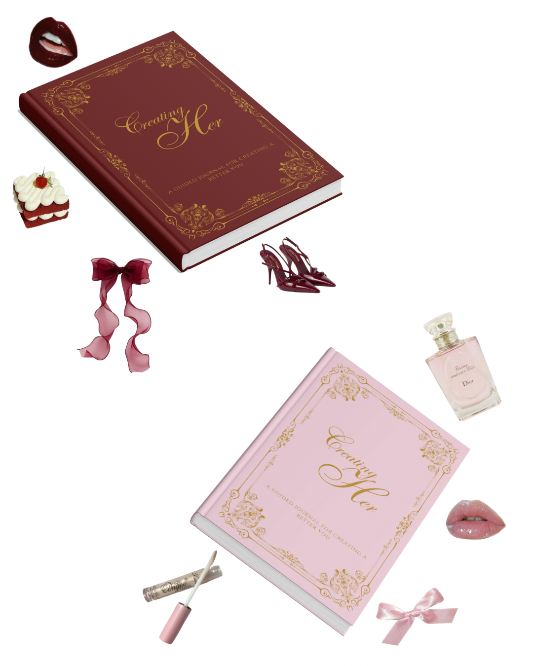 Creating Her (Red Garnet Maximalist): A 12 Week Self-Improvement Mindfulness Journal